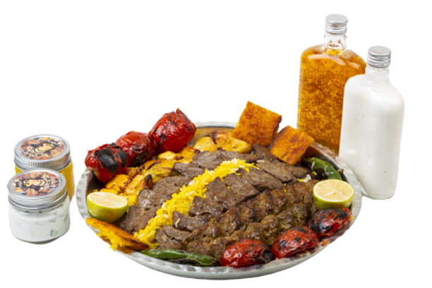 Special kabab tray for 3-2 person